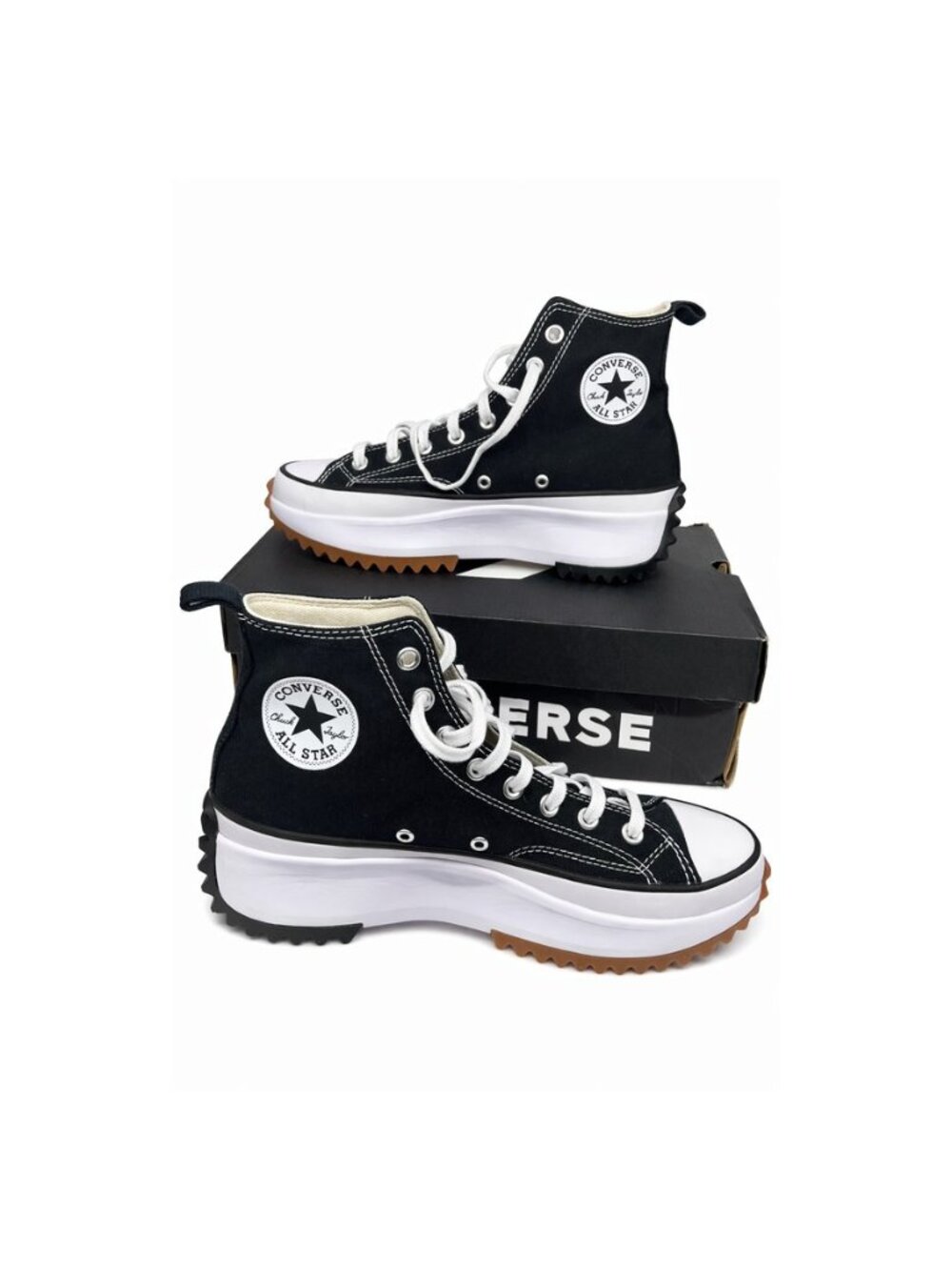 Converse Run Star Hike Hi Black High Top Sneakers Men's Authentic Size 9